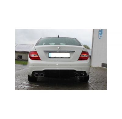 Escape FOX Mercedes C-Class 4 cylinders - W204/S204 AMG-Paket+C63 inset escape final duplex with y-connection - 2x115x85 32 dupl