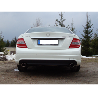 Escape FOX Mercedes C-Class 4 cylinders - W204/S204 AMG-Paket escape final duplex with y-connection - 115x85 38 duplex