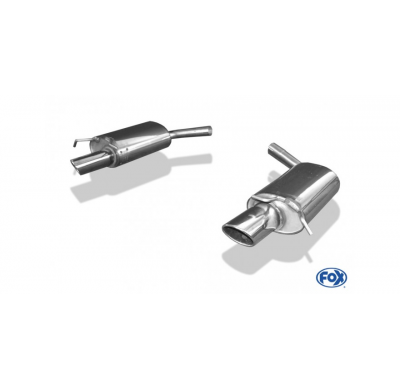 Escape FOX Mercedes C-Class 4 cylinders - W204/S204 AMG-Paket escape final duplex with y-connection - 2x115x85 32 duplex