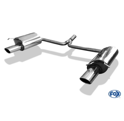 Escape FOX Mercedes C-Class 4 cylinders - W204/S204 escape final duplex with y-connection - 115x85 32 duplex