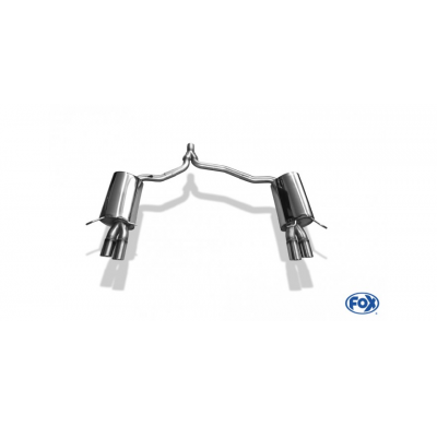 Escape FOX Mercedes C-Class 4-cylinders Coupe C204 escape final duplex incl. y-tubo conexion - 2x70 16 duplex