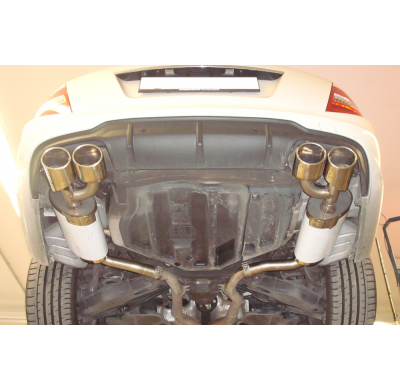 Escape FOX Mercedes C-Class 4 cylinders - W204/S204 AMG-Paket escape final duplex with y-connection - 2x115x85 32 duplex