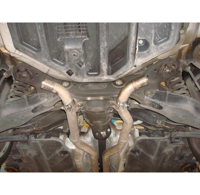 Escape FOX Mercedes C-Class 4 cylinders - W204/S204 AMG-Paket escape final duplex with y-connection - 2x115x85 32 duplex