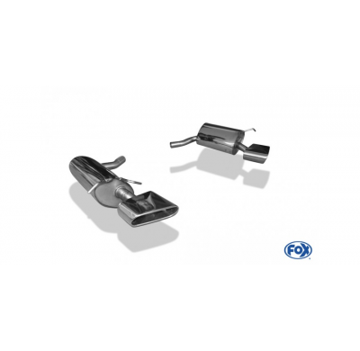 Escape FOX Mercedes C-Class 4 cylinders - W204/S204 AMG-Paket escape final duplex with y-connection - 2x115x85 32 duplex