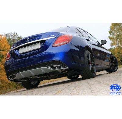 Escape FOX Mercedes C-Klasse 205 Limousine/ Break Escape Final Duplex without tailpipes