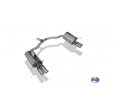 Escape FOX Mercedes E-Class Cabrio A207 4 cylinders escape final duplex - 2x70 16 duplex