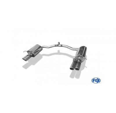 Escape FOX Mercedes E-Class Cabrio A207 4 cylinders escape final duplex - 2x70 16 duplex