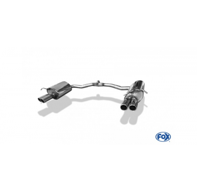 Escape FOX Mercedes E-Class Cabrio A207 4 cylinders escape final duplex - 2x70 16 duplex