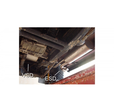 Escape FOX Mercedes G-Class 463 escape final exit laterally - 2x76 14