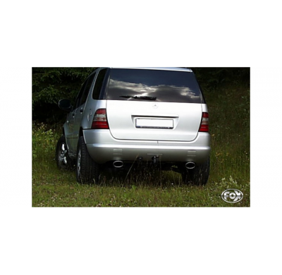 Escape FOX Mercedes M-Class W163 escape final salida duplex (entre doble entrada) - 115x85 32 duplex