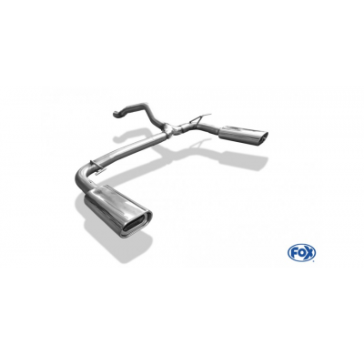 Escape FOX Mercedes M-Class W163 tail pipes right left ML320-500 - 135x80 53 duplex