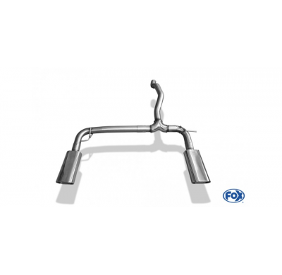 Escape FOX Mercedes M-Class W163 tail pipes right left ML320-500 - 135x80 53 duplex