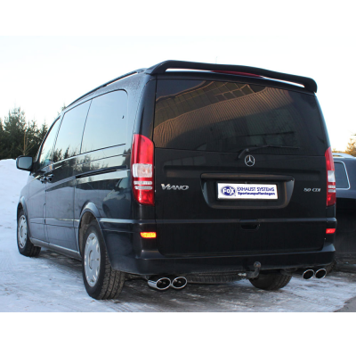 Escape FOX Mercedes Vito/ Viano - W639 escape final cross salida duplex - 2x88x74 32 duplex