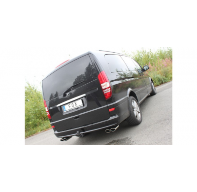 Escape FOX Mercedes Vito/ Viano - W639 Compact escape final cross salida duplex - 2x115x85 32 duplex