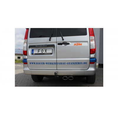 FOX Escape trasero - 2x115x85 tipo 32 Mercedes Vito / Viano - W639 - NO compacto