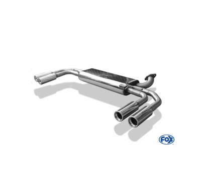 Mercedes Clase V W447 Escape trasero FOX salida cruzada derecha / izquierda - 2x80 tipo 13 derecha / izquierda