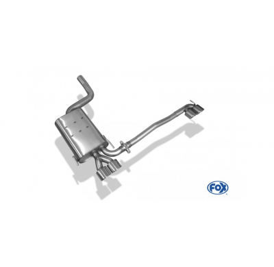 Escape FOX Mercedes CLK 208 escape final salida duplex - 2x88x74 32 duplex