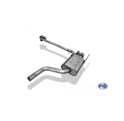 Escape FOX Mercedes CLK 208 escape final salida duplex - 2x88x74 32 duplex