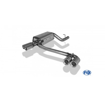 Escape FOX Mercedes CLK 209 Cabrio & Coupe escape final salida duplex &#216;70mm - 2x80 17 duplex