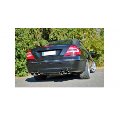 Escape FOX Mercedes CLK Typ 209 Cabrio & Coupe escape final salida duplex Ø70mm - 2x115x85 32 duplex