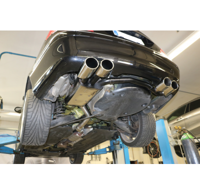 Escape FOX Mercedes CLK Typ 209 Cabrio & Coupe escape final salida duplex Ø70mm - 2x115x85 32 duplex