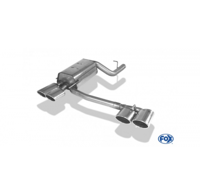 Escape FOX Mercedes CLK Typ 209 Cabrio & Coupe escape final salida duplex Ø70mm - 2x115x85 32 duplex