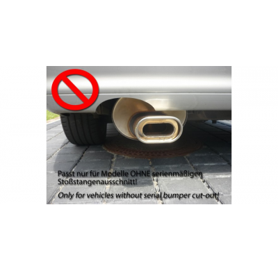 Escape FOX Mercedes SL R129 escape final Ø70mm - 2x80 13