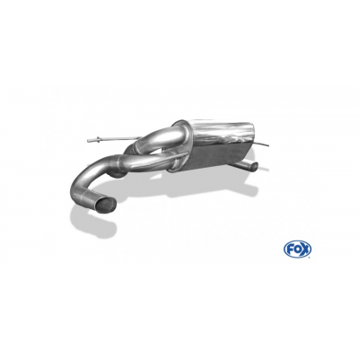 Escape FOX Mercedes SLS - C197 escape final cross salida duplex Ø70mm - cola escape invisible