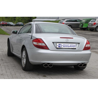Escape FOX Mercedes SLK 171 - 4 cylinders escape final rechs/left - 2x115x85 32 duplex