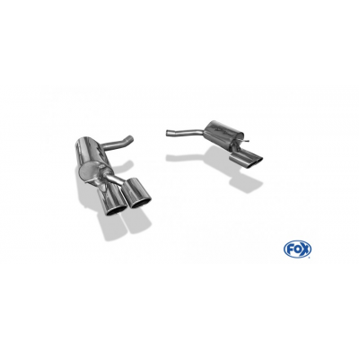 Escape FOX Mercedes CLS W218 escape final duplex 63,5mm - 2x115x85 32 duplex