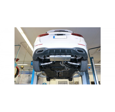 FOX Escape trasero salida cruzada derecha / izquierda Mercedes Clase B - 247 Año:Desde 2018 1,3l 100/120kW