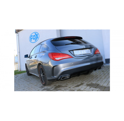 Escape FOX Mercedes CLA - C117/ X117 AMG Look escape final cross salida duplex