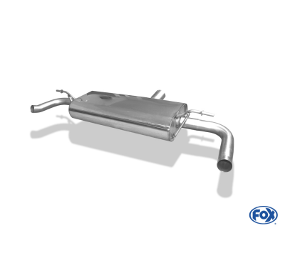 Escape FOX Mercedes GLA - X156 4-matic escape final duplex - 1x50mm duplex for the original tail pipes