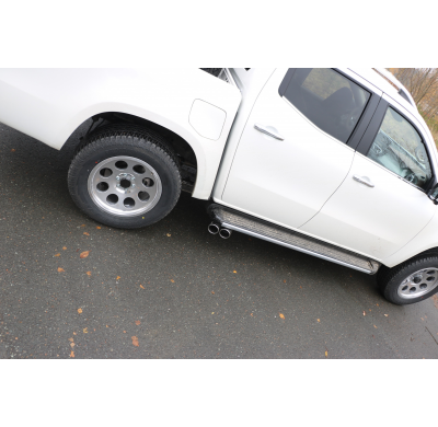 Escape FOX Mercedes X-Class 4-matic colas de escape laterales - 2x90 type 16 duplex