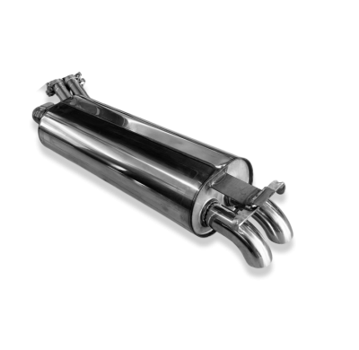 Mercedes W123/S123 - 6 cilindros Silenciador trasero - 2x55 Tipo 26 Fox exhaust
