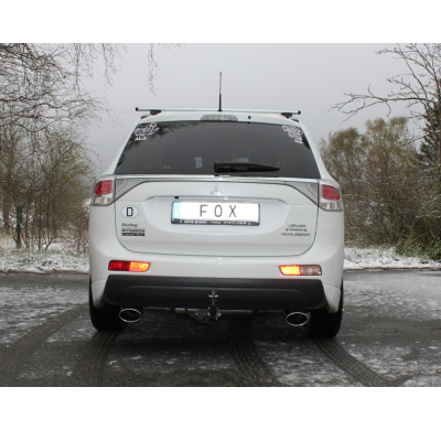 Escape FOX Mitsubishi Outlander III 4WD - GG/GF escape final cross salida duplex - 140x90 Typ 32 duplex