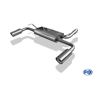 Escape FOX Mitsubushi Lancer CYO - notchback/ sportback escape final cross salida duplex - 1x100 17 duplex