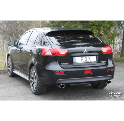 Escape FOX Mitsubushi Lancer CYO - notchback/ sportback escape final cross salida duplex - 115x85 32 duplex