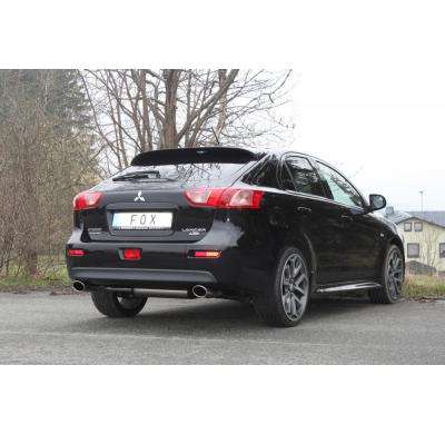 Escape FOX Mitsubushi Lancer CYO - notchback/ sportback escape final cross salida duplex - 115x85 32 duplex
