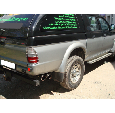 Escape FOX Mitsubishi L200 - K60T escape final exit sidepipe - 2x115x85 38 on co-drivers side