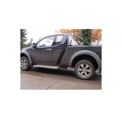 Escape FOX Mitsubishi L200 KAOT Clubcap 2-doors escape final sidepipe - 2x115x85 38 on drivers side