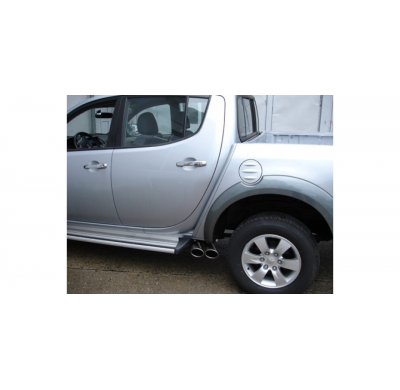 Escape FOX Mitsubishi L200 KAOT Fourcap 4-doors escape final sidepipe - 2x115x85 38 on drivers side
