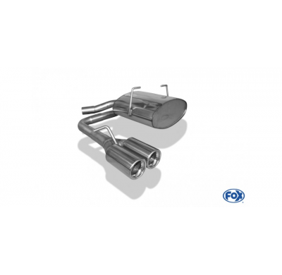 Escape FOX Mini Cooper Cabrio R52 escape final salida central - 2x76 13