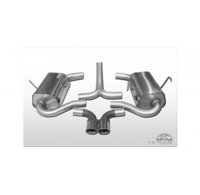 Escape FOX Mini Cooper S Cabrio R52 escape final duplex salida central - 2x76 10