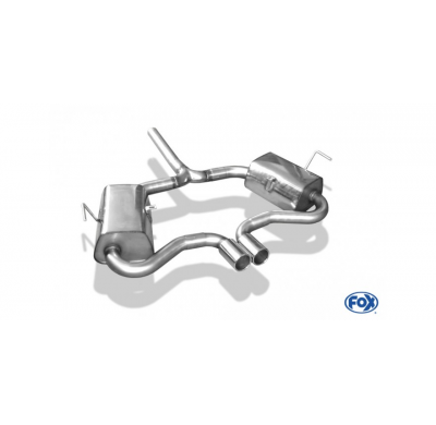 Escape FOX Mini Cooper S R53 escape final duplex salida central - 2x76 12