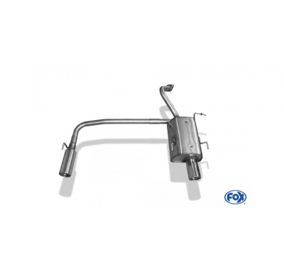 Escape FOX Nissan Micra K11 escape final salida duplex - 1x80 13 duplex