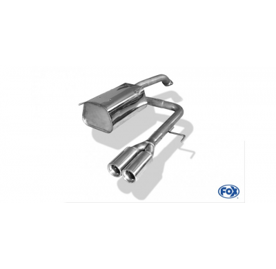 Escape FOX Nissan Micra K12 escape final salida central - 2x76 13