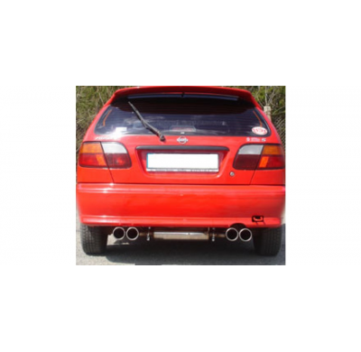 Escape FOX Nissan Almera N15 Hatchback escape final salida duplex - 2x90 13 duplex