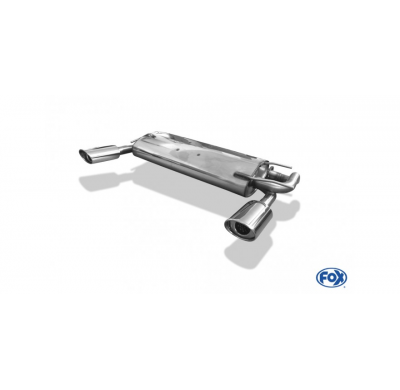 Escape FOX Nissan X-Trail T30 escape final cross salida duplex - 115x85 33 duplex