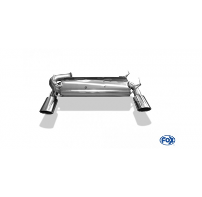 Escape FOX Nissan 350Z escape final cross exit Ø70mm duplex - 115x85 32 duplex